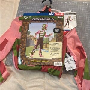 Disguise Minecraft zombie pigman boy small 4-6